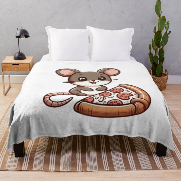 Item preview, Cute mouse with pizza designed and sold by Culmika.