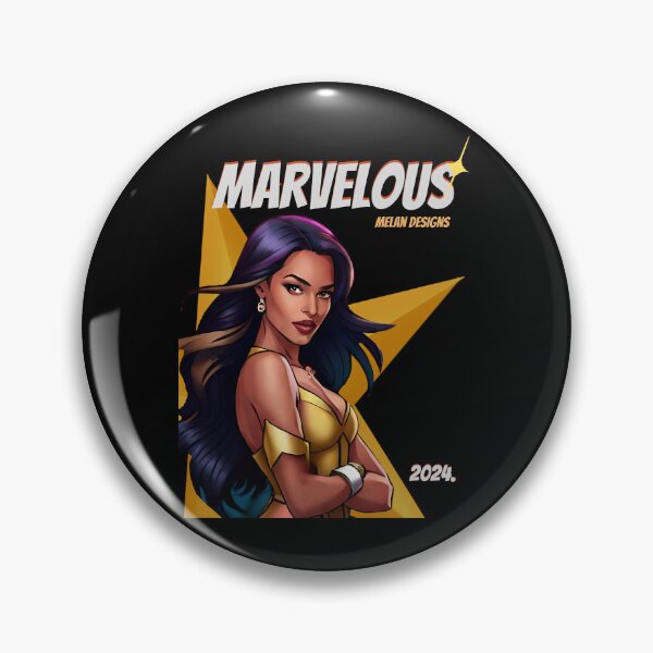 Item preview, Superhero Woman Marvelous 2024 Inspirational Yellow Diva Comic  designed and sold by Melan Designs.