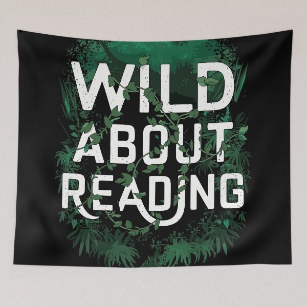 Item preview, wild about reading designed and sold by QuantaPixel.