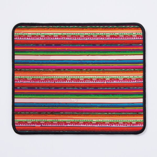 Item preview, Rainbow poncho serape blanket mexican textile vibrant maximalist stripes decor designed and sold by T-Mex.