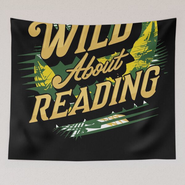 Item preview, wild about reading designed and sold by QuantaPixel.