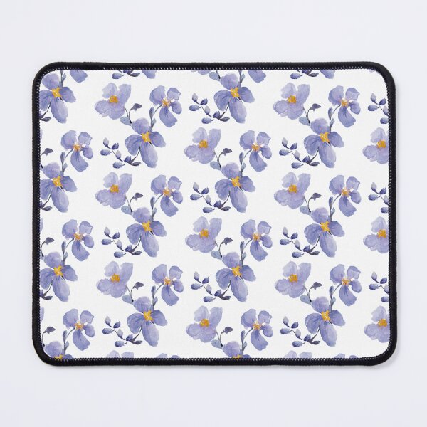 Item preview,  Primrose Path repeat floral in blue designed and sold by ALA Creative Studio.