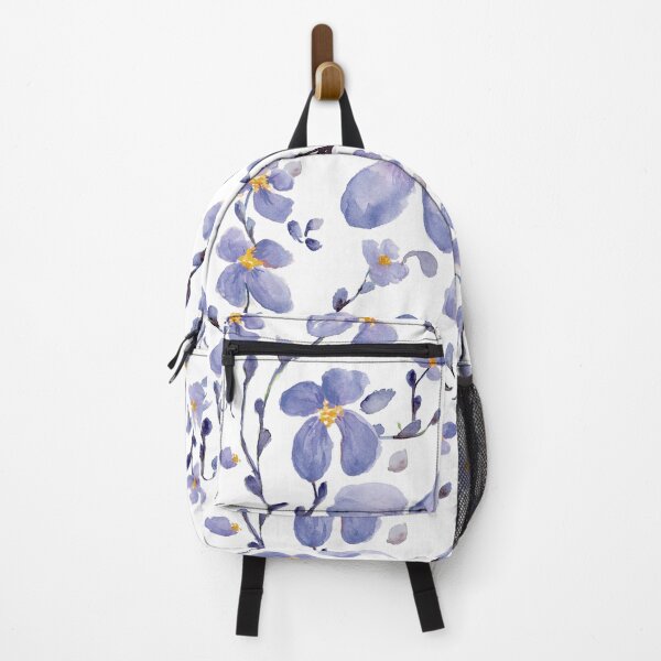 Item preview, Primrose Path repeat floral in blue designed and sold by ALA Creative Studio.