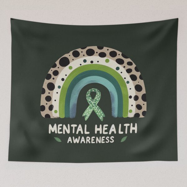 Item preview, Mental Health Awareness Rainbow designed and sold by HowToCanadian.