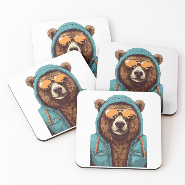 Item preview, Bear with hoodie designed and sold by Toms Tee.