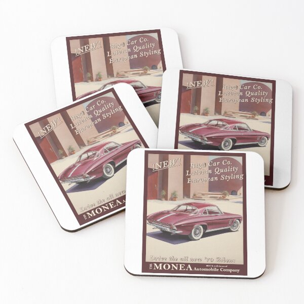 Item preview, Vintage car poster - Riga Car Co. - 1970 Zibens Sports Coupe karmine red designed and sold by Museum Of Non-Existing Art.