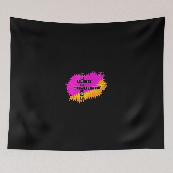 Item preview, Bela, Creative and Artistic, Crossword Pink Yellow designed and sold by words-my-art.