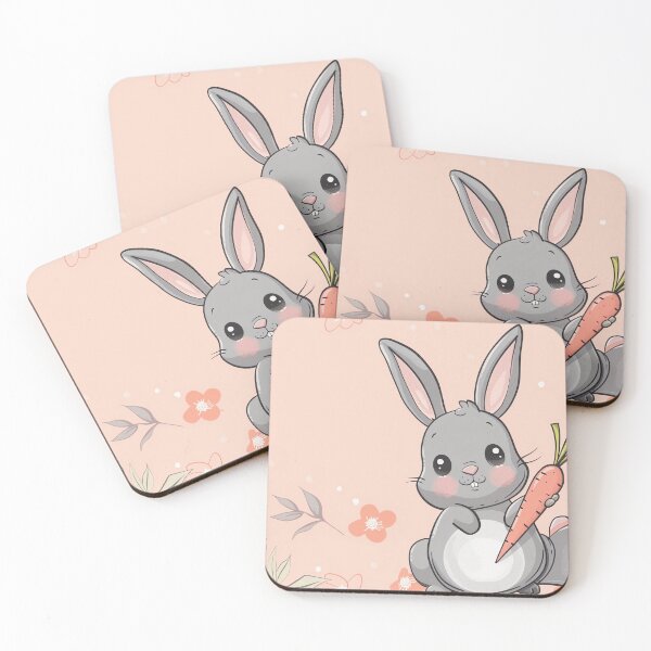 Item preview, Little rabbit with carrot designed and sold by Zhaphiraccu.