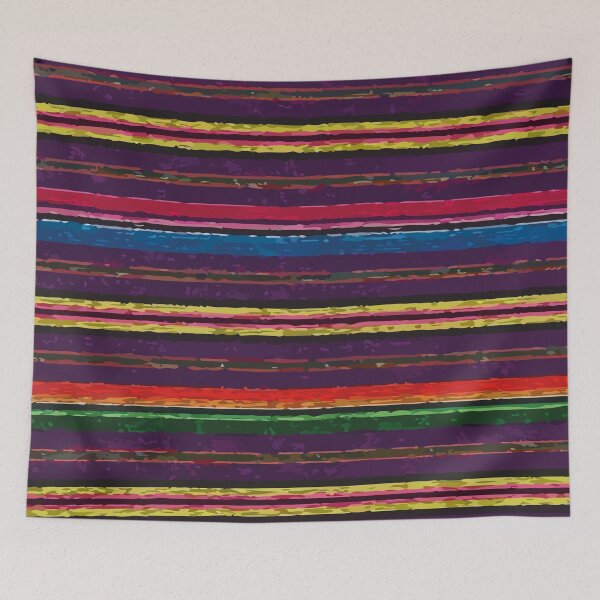 Item preview, Mexican serape blanket colorful maximalist stripes designed and sold by T-Mex.