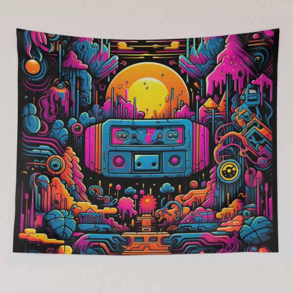 Item preview, Psychedelic trip cartoon  animation designed and sold by VibeStyleShop.
