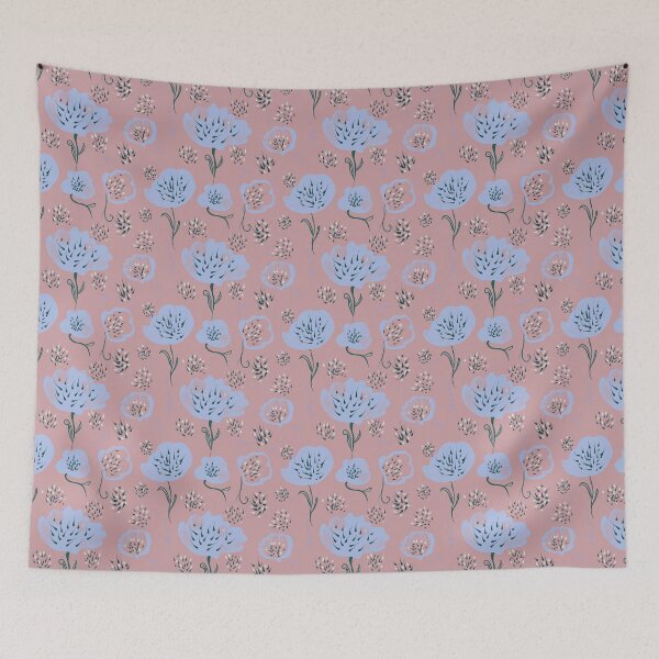 Item preview, Cotton flowers- pattern- pink designed and sold by BucleCasaDi.