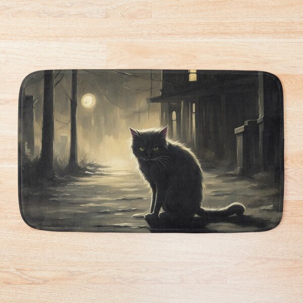 Item preview, Spooky cat why is he alone? designed and sold by Jenswhim.