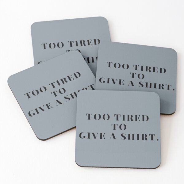 Item preview, Candid Admission of Exhaustion in Bold Lettering designed and sold by ArtComixHaven.