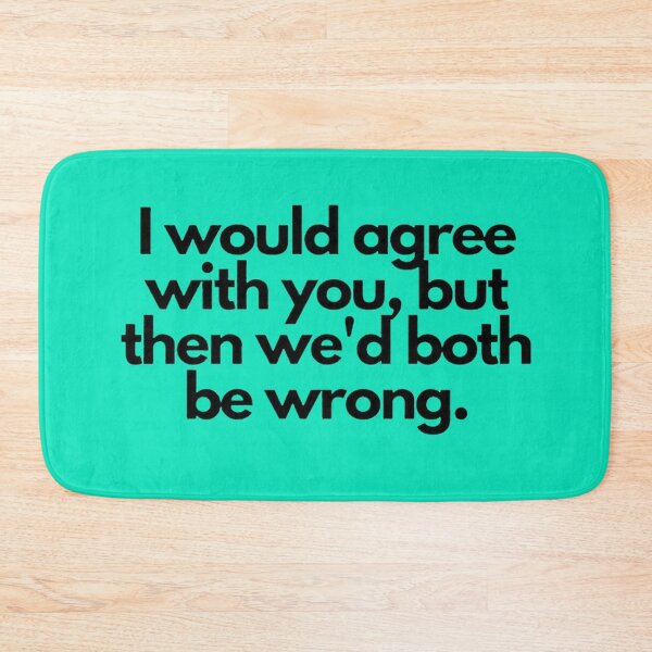 Item preview, Witty Rebuttal Embodied in Sharp Black Typography designed and sold by ArtComixHaven.