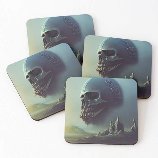 Item preview, Skull over ancient ruins designed and sold by JLFInspArt.