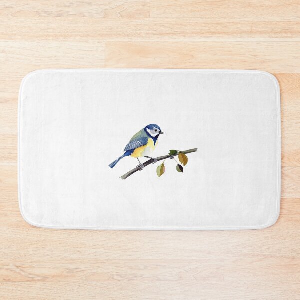 Item preview, a happy blue Titmouse, Titmouse Bird  designed and sold by PandaKunst.