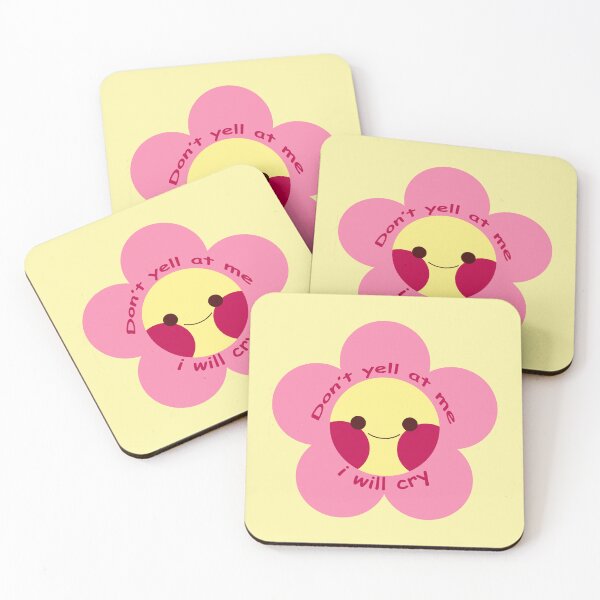 Item preview, Flower print with phrase: Don't yell at me i will cry designed and sold by ThinaArte.