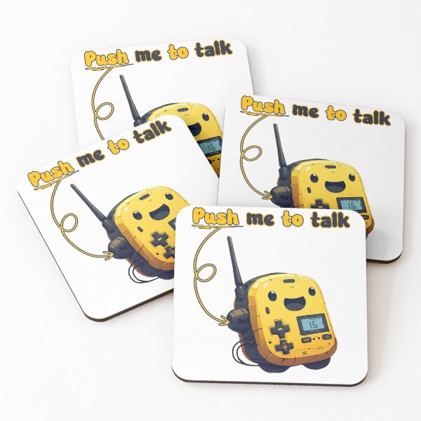 Item preview, Push me to talk Funny Gifts For Amateur Radio Lovers Ham Radio Fans Radio Operator Kids  designed and sold by Waves-of-Art.