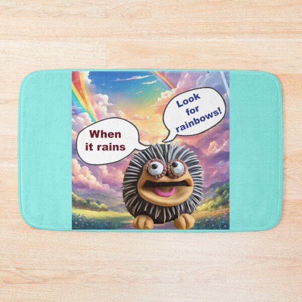 Item preview, When it Rains - Look for Rainbows.  Echo Echidna. designed and sold by ComicJo.
