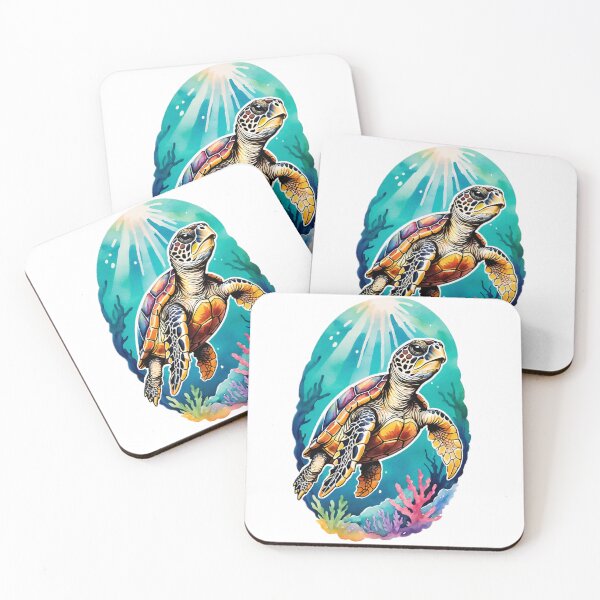 Item preview, Rainbow Watercolor Sea Turtle designed and sold by JamieRainbow.