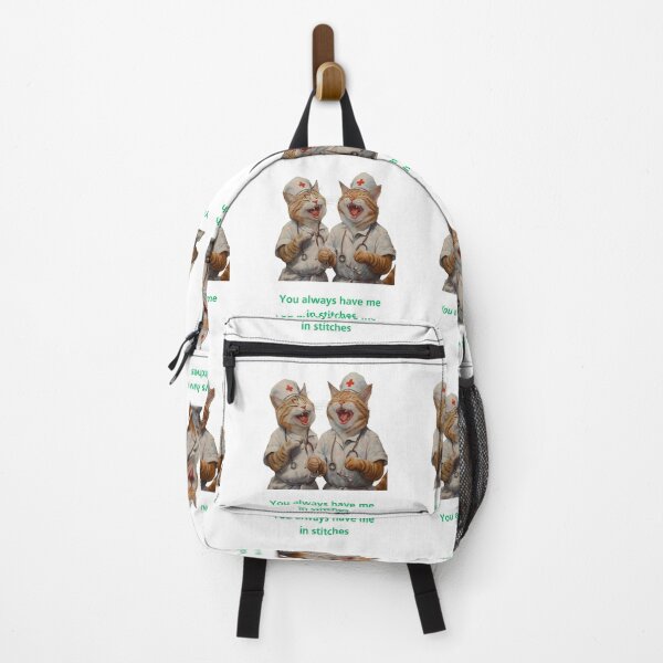 Item preview, Scrubs & Stitches: These Kitty Nurses Can't Stop the Giggles! designed and sold by clecticuk.
