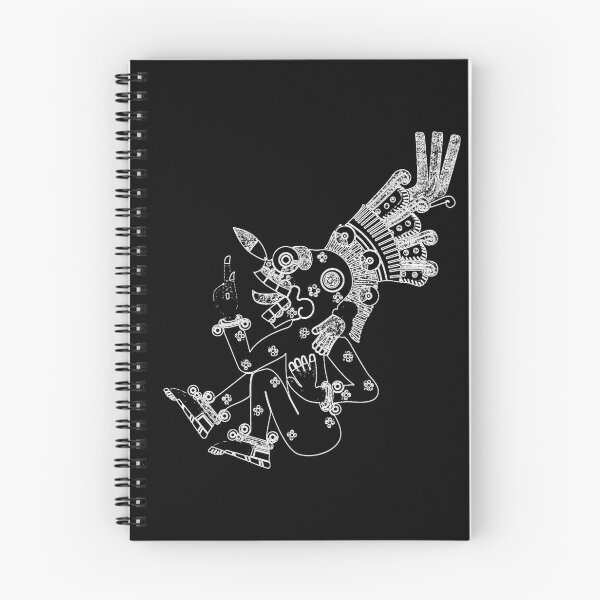 Item preview, Mictlantecuhtli: The Lord of the Underworld in black and white designed and sold by MagentaCalavera.