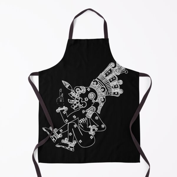 Item preview, Mictlantecuhtli: The Lord of the Underworld in black and white designed and sold by MagentaCalavera.