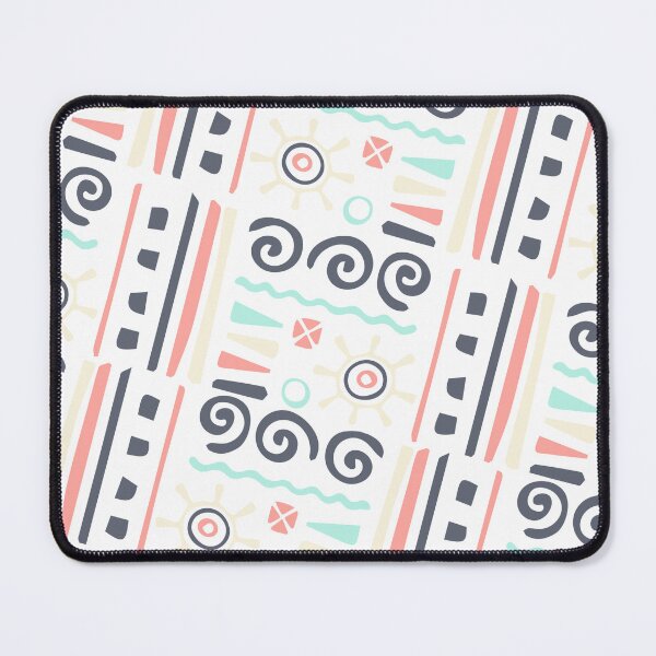 Item preview, Pastel Inspired Tribal Symbol White Forever Seamless Pattern designed and sold by Alchemy-A-La-G.