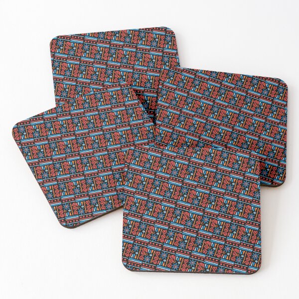 Item preview, Kid Inspired Tribal Symbol Black Forever Seamless Pattern designed and sold by Alchemy-A-La-G.