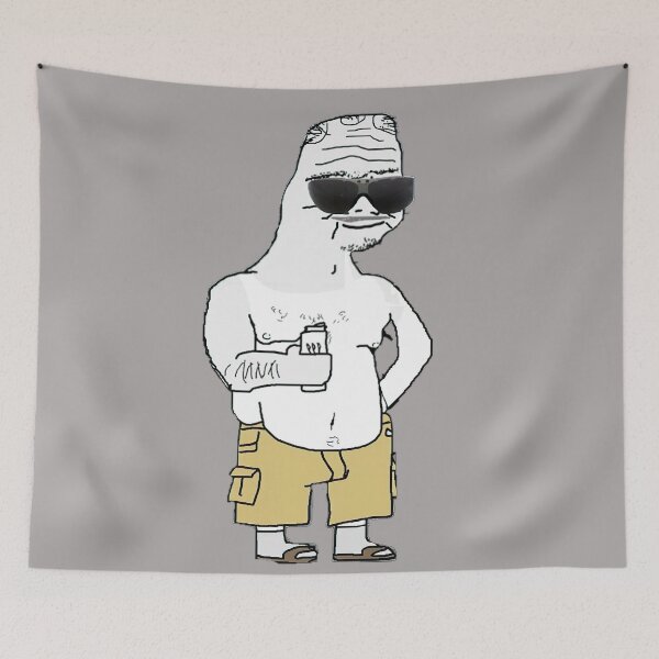 Item preview, Funny Wojak Boomer Meme Sticker designed and sold by Shidesama.