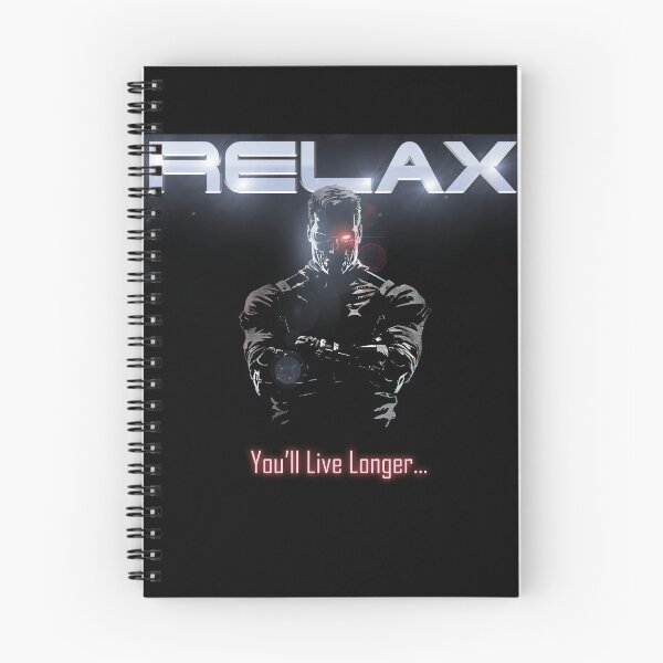 Item preview, Badass Funny Terminator Relax Advice Illustration designed and sold by LuckyWhopper.