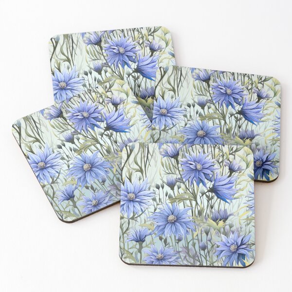 Item preview, Cottagecore Botanical Floral Herbs Plants Сornflowers Pressed Flowers designed and sold by fluffstuffgifts.