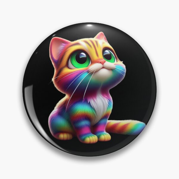 Item preview, Colorful Rainbow Cat Graphic T-Shirt designed and sold by ROYAL-STAR.