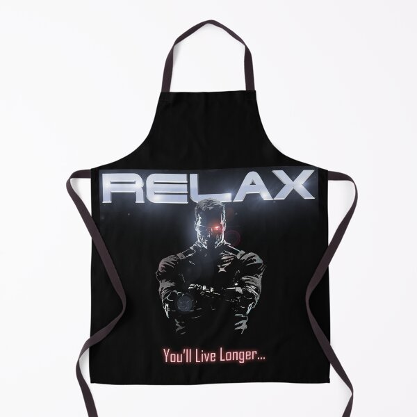 Item preview, Badass Funny Terminator Relax Advice Illustration designed and sold by LuckyWhopper.