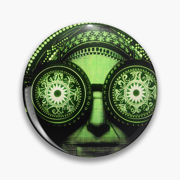 Item preview, “Green Face: Woman of the Future” designed and sold by Art-Vortex-fr.