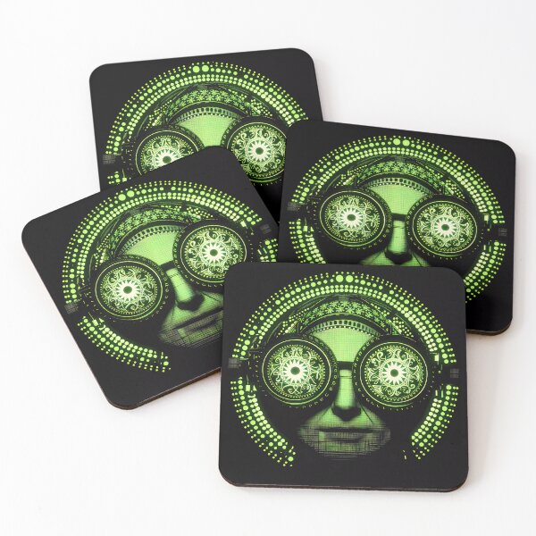 Item preview, “Green Face: Woman of the Future” designed and sold by Art-Vortex-fr.