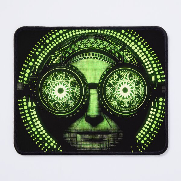 Item preview, “Green Face: Woman of the Future” designed and sold by Art-Vortex-fr.