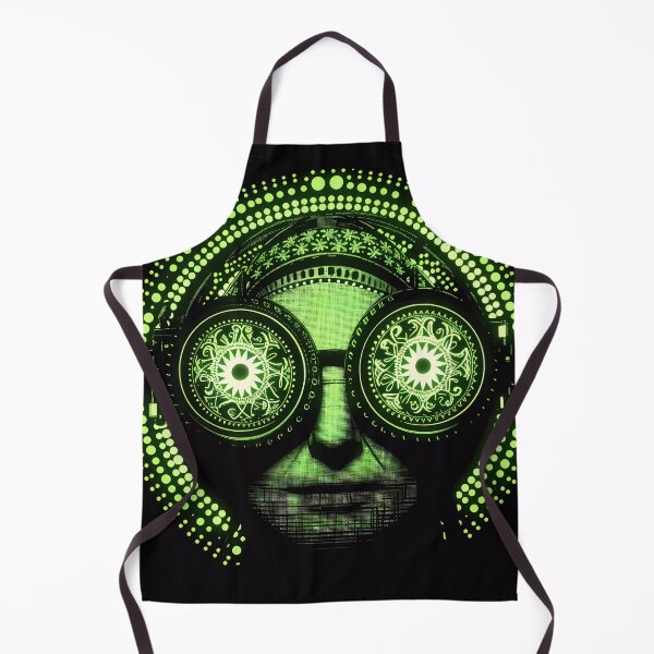 Item preview, “Green Face: Woman of the Future” designed and sold by Art-Vortex-fr.