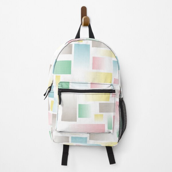 Item preview, Translucent Fade in Retro Pastel Pink Blue Green and Yellow on White designed and sold by Squilla Design Studio.