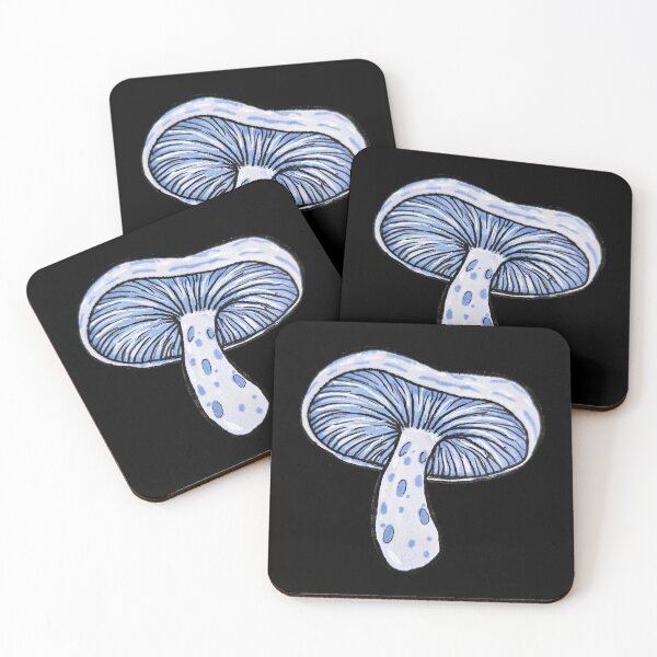 Item preview, Indigo Milk Cap Mushroom designed and sold by silverwolfsoul.
