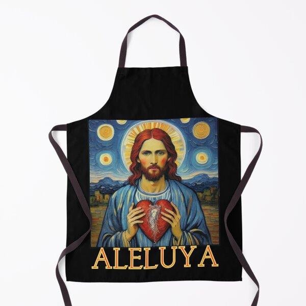 Item preview, Jesus Christ say Aleluya ( in Spanish ) in van gogh style gift for christian designed and sold by thankful-loco.