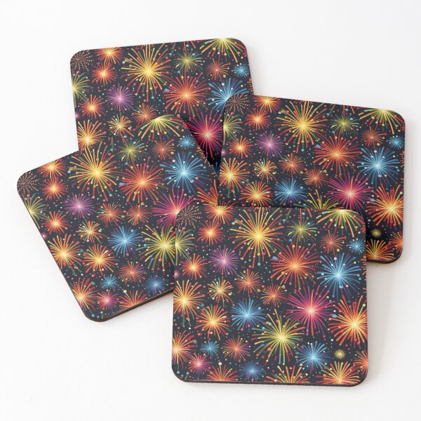 Item preview, Abstract Colorful Fireworks Pattern designed and sold by calibrit.