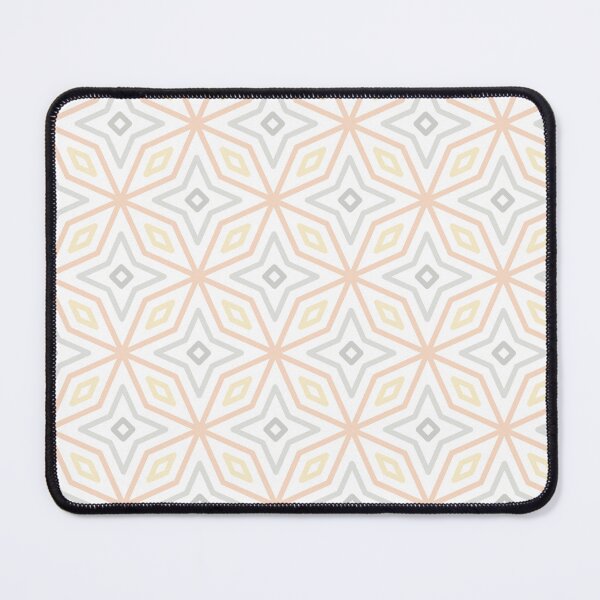 Item preview, Peach & Grey Chinese Diamond Star Forever Seamless Pattern designed and sold by Alchemy-A-La-G.