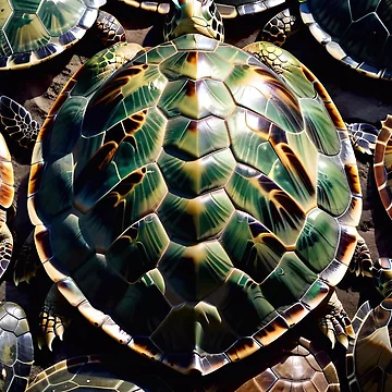 Artwork thumbnail, Abstract Turtle Shell Pattern by TheArtOfPat