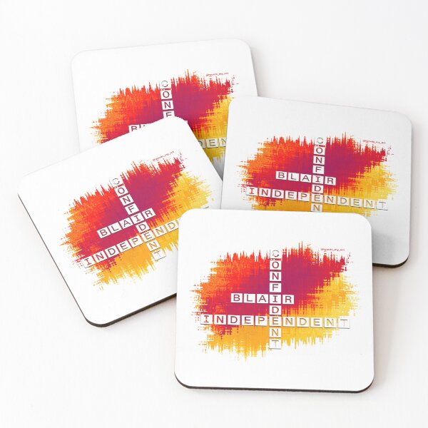 Item preview, Blair, Confident and Independent Crossword Red Yellow designed and sold by words-my-art.