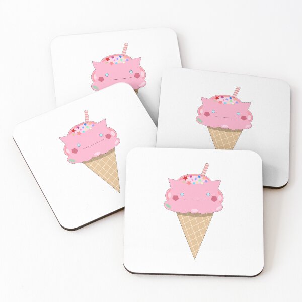 Item preview, Strawberry Rainbow smiley ice cream cat designed and sold by Greatbluewhale3.