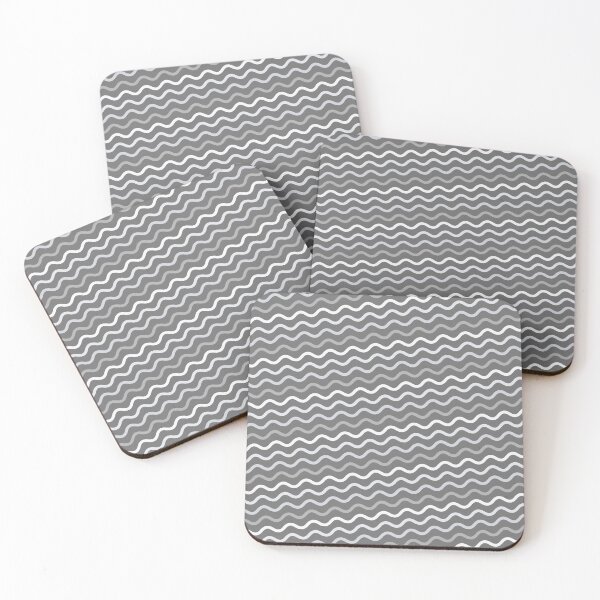 Item preview, White & Grey Waving Curve Lines Forever Seamless Pattern designed and sold by Alchemy-A-La-G.