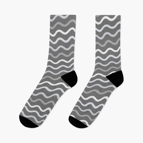 Item preview, White & Grey Waving Curve Lines Forever Seamless Pattern designed and sold by Alchemy-A-La-G.