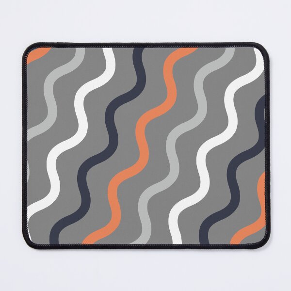 Item preview, Orange & Grey Waving Curve Lines Forever Seamless Pattern designed and sold by Alchemy-A-La-G.