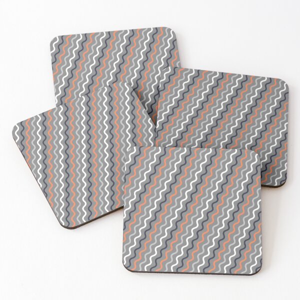 Item preview, Orange & Grey Waving Curve Lines Forever Seamless Pattern designed and sold by Alchemy-A-La-G.